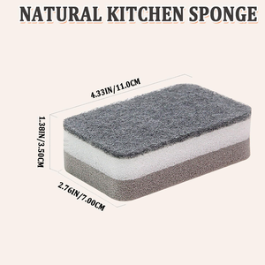 Wavy Cellulose Sponge Scourer Kitchen Usage Cleaning Ball Customized Paper Card Packing Powerful Kitchen Cleaning - Product Image 3