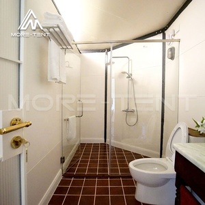 5x8 Grand chapiteau à double crête Luxe Glamping Famille Safari Hôtel Resorts Tente avec salle de bain - Product Image 6