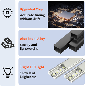 Yizhi GI6T-2.3B Đa-Chức Năng 2.3 Inch 6-Chữ Số Kỹ Thuật Số Đếm Ngược Cuộc Họp Hẹn Giờ LED Điện Tử Đồng Hồ Treo Tường Với Điều Khiển Từ Xa - Product Image 5