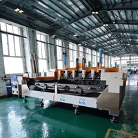 Fresadora CNC Rotativa de Seis Cabezas de Venta Directa de Fábrica JK, Cortadora de Piedra para Barandillas de Granito, Longitud Máxima de Corte de 3200 mm, Motor de Engranajes