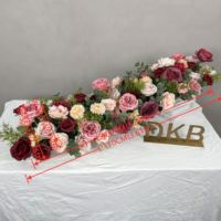Chemin de table artificiel haut de gamme, directement de l'usine, pour le marché mondial de la vente en gros de mariages