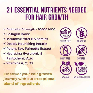 AegleWell OEM Private Label Biotin Capsules Collagen <span class=keywords><strong>pour</strong></span> la santé des <span class=keywords><strong>cheveux</strong></span>, de la <span class=keywords><strong>peau</strong></span> <span class=keywords><strong>et</strong></span> des ongles, complément alimentaire, capsules de biotine <span class=keywords><strong>et</strong></span> de collagène - Product Image 3