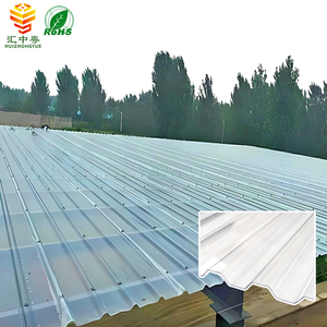Fogli di copertura ondulato trasparente luce del sole luce del giorno durevole foglio di <span class=keywords><strong>policarbonato</strong></span> tetto ondulato fogli per serra - Product Image 1