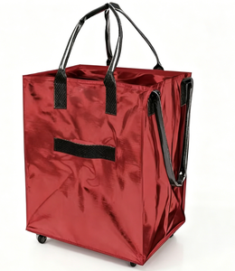 Chariot <span class=keywords><strong>de</strong></span> courses en PP tissé épaissi, pliable, double usage, grande capacité, <span class=keywords><strong>pour</strong></span> légumes et bagages - Product Image 6
