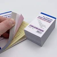 Carnet de commandes autocopiantes sur mesure du fabricant leader, 33 feuillets triplicata autocopiants 3 plis pour petites entreprises.