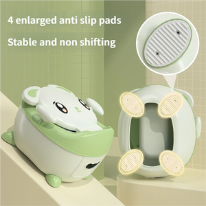 Siège de toilette pliable et lavable en plastique pour bébé, motif animal de dessin animé mignon, pratique et élégant, pour l'apprentissage de la propreté - Product Image 5