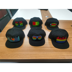 Hengxuan không dây đa chức năng Neon Glow <span class=keywords><strong>EL</strong></span> cap tùy chỉnh âm thanh kích hoạt ánh sáng lên <span class=keywords><strong>EL</strong></span> Bảng điều chỉnh hat cho Đảng - Product Image 4