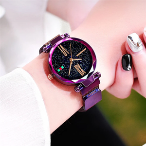 Montres-bracelets pour <span class=keywords><strong>femme</strong></span>, <span class=keywords><strong>bracelet</strong></span> en acier inoxydable magnétique, quartz élégant, faible MOQ, nouvelle collection. - Product Image 5