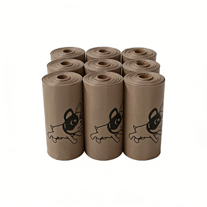 <b>Compostable</b> PLA/PBAT Corn Starch Leak-Proof Thick Pet Waste <b>Bags</b> with Dispenser Unscented for Walking - Product Image 1
