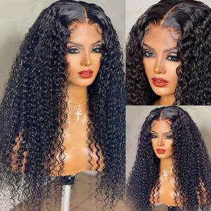 Perruques Lace Front Wigs bouclées 13x4, perruques Lace Frontal wig bon marché pour femmes noires, perruques Lace Closure wig sans colle bon marché - Product Image 3