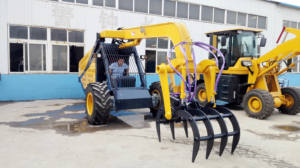 Низкая цена сахарного тростника захват погрузчика 3 колеса сахарного тростника погрузчик с захватом для продажи - Product Image 3