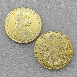 1873-1915 Empire autrichien 4 Ducats - François-Joseph Ier <span class=keywords><strong>Pièces</strong></span> <span class=keywords><strong>d</strong></span>'<span class=keywords><strong>or</strong></span> autrichiennes - Product Image 4