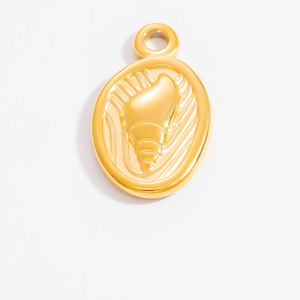 Pendentif en acier inoxydable, formes mixtes, plaqué or, pour la fabrication de colliers, accessoires de bijoux DIY PJ91607 - Product Image 5