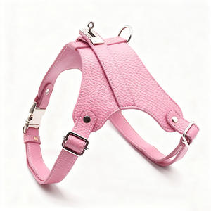 Conjunto de Arnés y Collar de Cuero de Lujo para Perros - Grabado Personalizado para Mascotas Exclusivas - Product Image 3