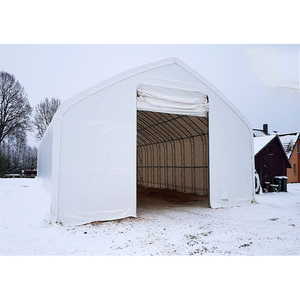 Abri de conteneur maritime en PVC personnalisable, abri de garage pour conteneurs, abri de stockage industriel, abri pour voitures, abri dôme, tente - Product Image 3