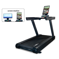 Tapis roulant commercial 2025 nouveauté équipement de gymnastique de forme physique ensemble complet salle de sport professionnelle 21.5 pouces écran miroir grand moniteur