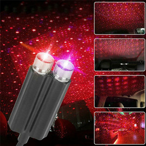 ไฟโปรเจคเตอร์ LED รูปดาว USB-3 <span class=keywords><strong>Mini</strong></span> 5V 1W สำหรับรถยนต์ สร้างบรรยากาศยามค่ำคืน ปรับได้ ใช้ตกแต่งหลังคารถยนต์หรือห้อง - Product Image 2