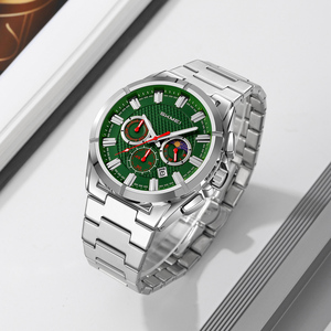 Skmei 9355 montre de luxe pour hommes bracelet en acier inoxydable 3ATM étanche mouvement à Quartz cadran en verre pour la mode affaires vente en gros - Product Image 2