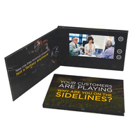 Carte de vœux vidéo numérique 7 pouces, 1 pièce, bobine publicitaire, écran lcd, carte de vœux vidéo, meilleure vente