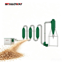 Système de séchage à air chaud écoénergétique, sécheuse industrielle pour sciure de bois, copeaux de bois, coques de riz, paille, biomasse