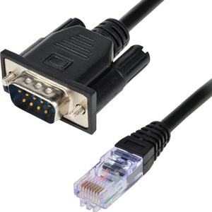 Câble coaxial SFPT Cat5e RJ45 8P8C mâle vers DB9 mâle avec gaine en PVC pour microphone, moniteur, lecteur DVD et projecteur - Product Image 2