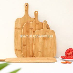 Tabla de cortar de bambú con mango, forma rectangular, para uso en la cocina - Product Image 4