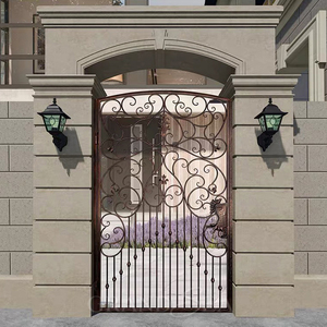 Clôture <span class=keywords><strong>en</strong></span> <span class=keywords><strong>fer</strong></span> de haute qualité Portes de cour <span class=keywords><strong>en</strong></span> <span class=keywords><strong>fer</strong></span> forgé Porte principale unique Porte extérieure <span class=keywords><strong>en</strong></span> <span class=keywords><strong>fer</strong></span> <span class=keywords><strong>Prix</strong></span> - Product Image 2
