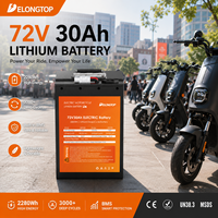 Batterie lithium haute capacité 72V 30Ah pour moto électrique, scooter électrique, vélo électrique, deux roues, batterie rechargeable avec BMS