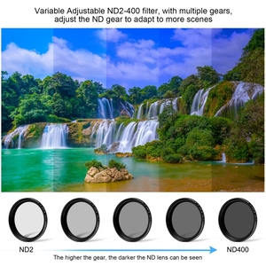 Nuevo en 2023, Accesorios para Lentes <span class=keywords><strong>GoPro</strong></span>, Filtro UV ND2-400 de 52 mm con Anillo Adaptador para <span class=keywords><strong>GoPro</strong></span> Hero11/10/9 PULUZ - Product Image 5