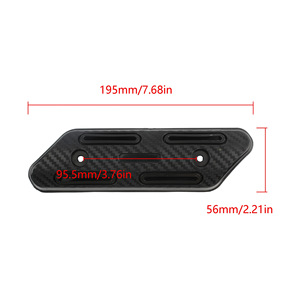 Protector Térmico para Tubo de Escape Zuqing ME107, Cubierta de Aislamiento Térmico de Fibra de Carbono para Motocicletas Todoterreno - Product Image 2