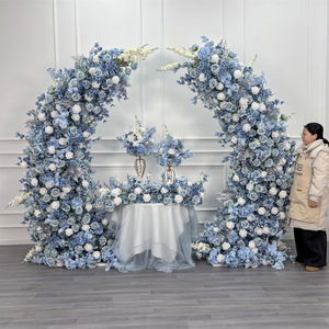 Arche de fleurs artificielle de haute qualité à louer, style classique, arche florale, arche de mariage pour la décoration de mariage - Product Image 1