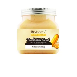 OEM Body-Scrub White ning, natürliches Gold-Bio-Körper peeling vegan geschlagenes Kosmetiker-Kollagen Goldenes Kollagen-Peeling/