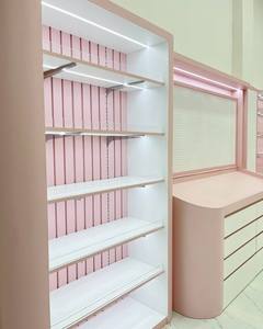 Custom Eco-Friendly LED Lit Personal <b>Care</b> Beauty Accessories Display Cabinet Modern Retail Island Stand Luxury Store Furniture - Product Image 4