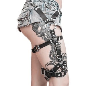 ファッション多層パンクハーネスベルト ゴシック太ももボンデージPUレザーセクシーチャスティティベルトガーターベルト - Product Image 3