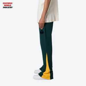 Baggy <b>Trousers</b> Oversized Fit Streetwear Casual Straight Pants Hip Hop Loose Fit Jogger dark blue Mid Elastic Waist Men's Pants - Product Image 6