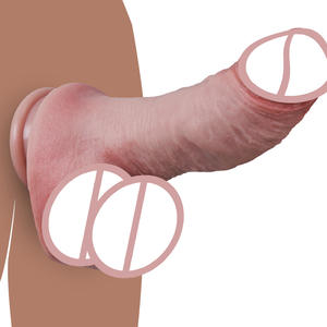 Zeer Realistische Vrouwelijke Masturbatie Dildo Zachte Zuignap Volwassen Seksspeeltjes Groothandel Gemaakt Van Vloeibare Siliconen - Product Image 4