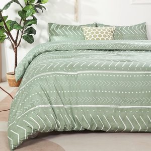 Déco Zen - Parure de Lit Coton Mandala - Housse de Couette 140x220 cm Taie d'Oreiller - 1001 Nuits Enchantées