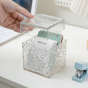 Caja de Almacenamiento de Hisopos de Algodón de Acrílico con Patrón de Hielo Personalizable al por Mayor, Organizador de Baño de Lujo Ligero OEM - Product Image 6