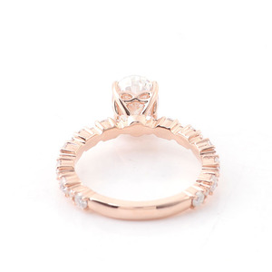 Bague de couple en or 18 carats, bijoux fins personnalisés Qi Song, originalité coréenne, pour les mariages et les banquets, bagues de fiançailles - Product Image 4