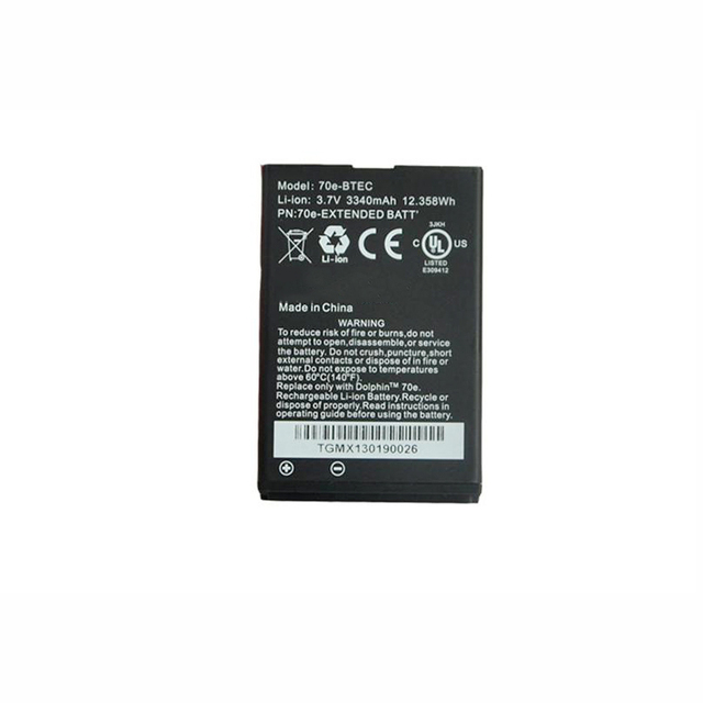 3.7V 3200mAh Li-ion Replacement 60S-BATT-1 70e-BTEC BAT-EXTENDED-01 Battery for Honeywell 70E Dolphin 60s  Barcode Scanner