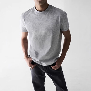 T-shirt girocollo a maniche corte tinta unita da <span class=keywords><strong>uomo</strong></span>, sportiva, casual, basic, elasticizzata, ideale per l'estate - Product Image 3