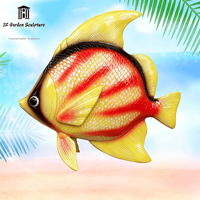 Simulation lumineuse poisson de haute mer modèle Sculpture en fibre de verre poisson pendentif self-service Restaurant décoration poisson ornement