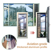 Ventanas Abatibles Modernas de Vidrio Templado con Aislamiento Térmico y Protección Contra el Viento para Uso en Exteriores de Villas y Hoteles, Cualificadas por Energy Star
