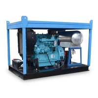 Nettoyeur haute pression à eau froide 500 bars pour le nettoyage des façades de bâtiments et des chantiers de construction, moteur diesel, usage intensif