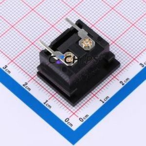 RT-C08-D0-BD AC Power Connector Through hole Component (THT) Connector IEC 320-C8 1 2 Right Angle Insert - Product Image 2
