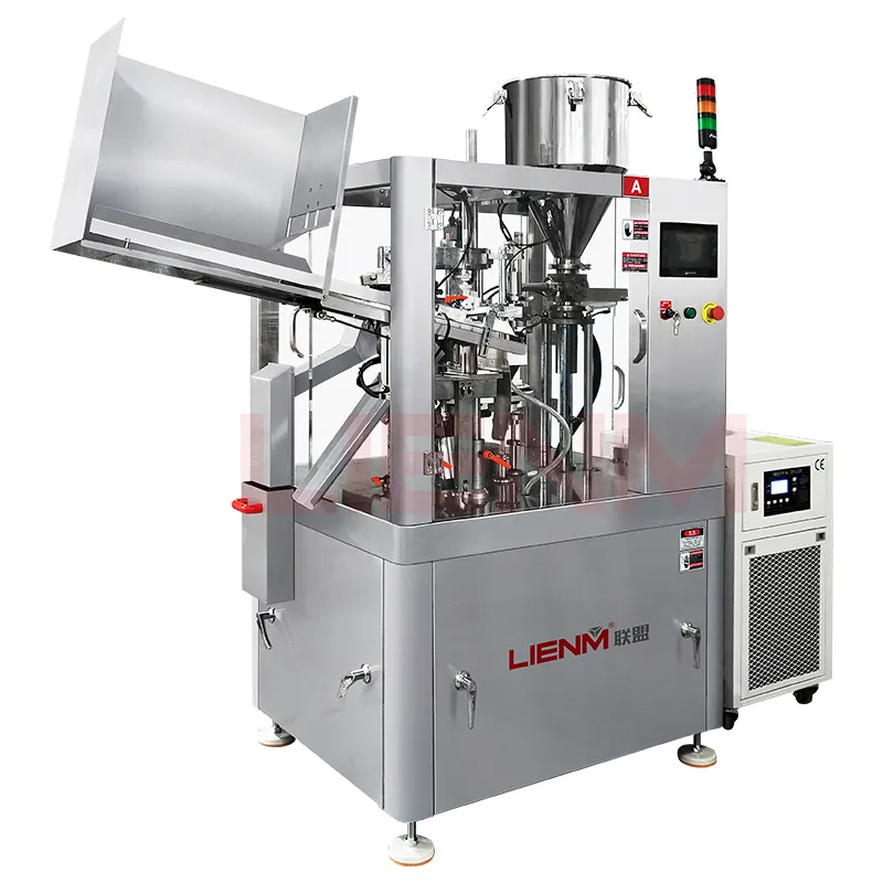 LIENM 소프트 튜브 충전 씰링 기계 화장품 튜브 장비 판매 반자동 치약 튜브 충전 씰링 기계