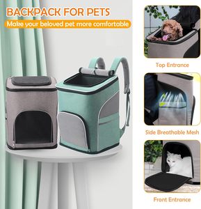 Factory Cat Travel Carrier Pets' <b>Backpacks</b> Bag Carrying Dog Carrier <b>Backpack</b> for <b>Small</b> Dogs Pet Carrier <b>Backpack</b> Pets' <b>Backpack</b> - Product Image 3