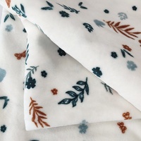 Robe de pyjama pour bébé super douce à imprimé floral, extensible, anti-bouloches, résistante aux plis, style uni, en Spandex/Polyester pour garçons