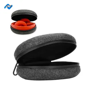 Headphones Storage Box Wear Resistant Anti Vibration Light Weight Wireless Noise Reduction Headphones Felt Case Bag