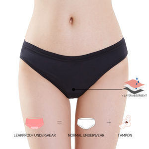 Échantillons gratuits <span class=keywords><strong>culotte</strong></span> <span class=keywords><strong>menstruelle</strong></span> antibactérienne pour femmes <span class=keywords><strong>culotte</strong></span> hygiénique lavable à 4 couches <span class=keywords><strong>culotte</strong></span> <span class=keywords><strong>menstruelle</strong></span> pour adolescente - Product Image 1